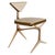 Art Deco "Dino" Chair, With Bronze and Tailor Made Leather & Woven Leather For Sale - Image 3 of 7
