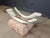 Glass Vintage Faux Tusk Coffee Table, 1980s For Sale - Image 7 of 11