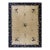 1920s Rectangle Hand Knotted Wool Antique Open Field Medallion Blue Large Rug For Sale