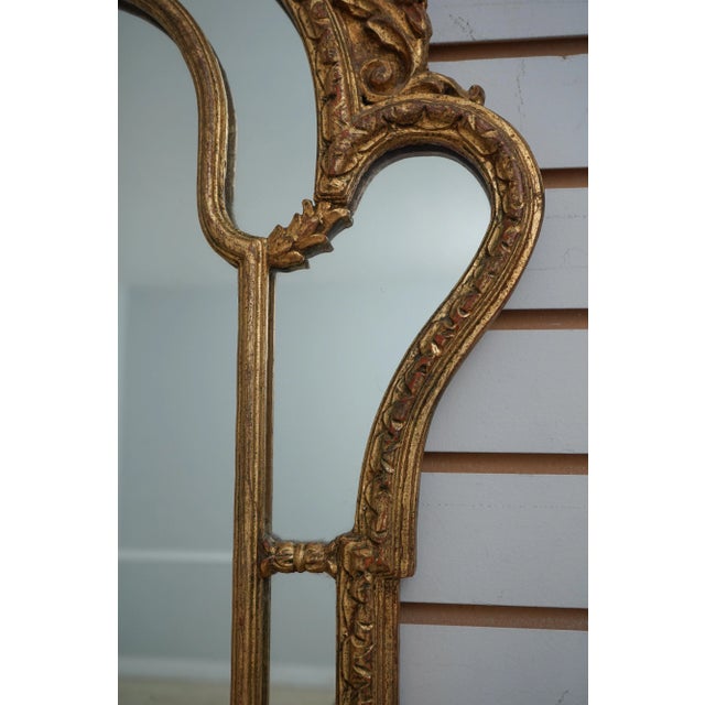 Labarge Vintage Italian Gold Decorator Mirror For Sale - Image 9 of 12