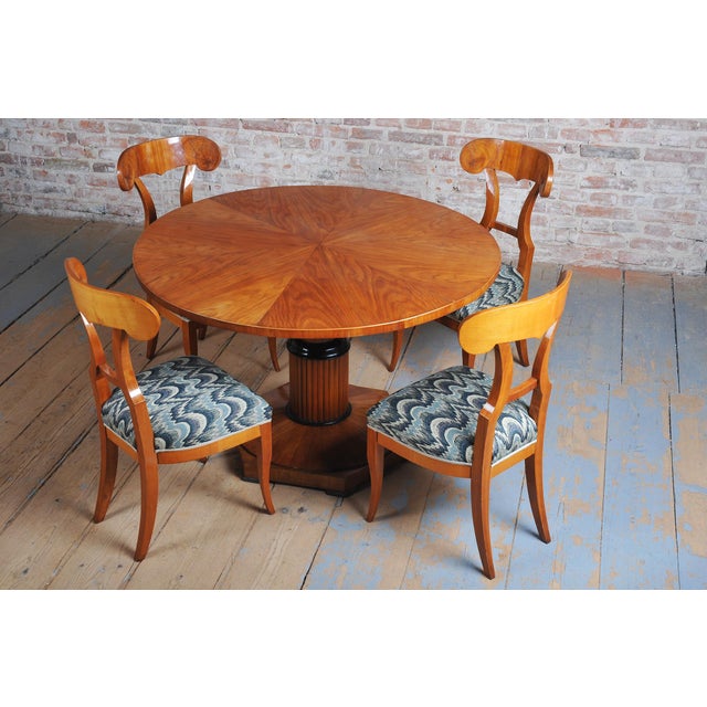 Biedermeier Cherry Wood Chairs, Austria, 1820s, Set of 4 For Sale - Image 6 of 14