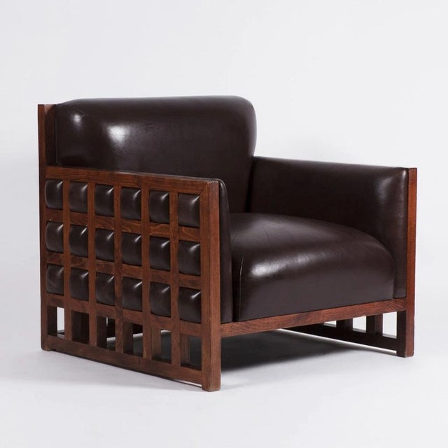 Hotel Praha Armchair in Leather by Zbyněk Hřivnáč For Sale - Image 10 of 10