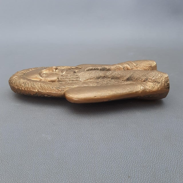 Brown Vintage Italian Bronze Woman Double Bust Sculpture, 1960s For Sale - Image 8 of 18