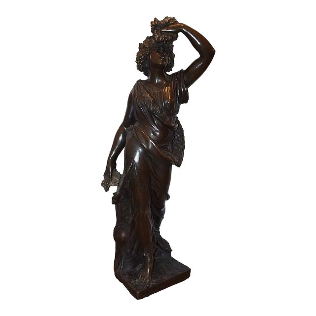 Follower of Bacchus - Bronze Sculpture by Unknown Italian Artist Late 1800 Late 1800 For Sale
