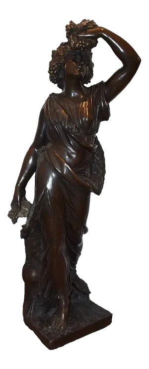 Follower of Bacchus - Bronze Sculpture by Unknown Italian Artist Late 1800 Late 1800
