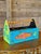 Vintage Coastal Hand-Painted Wood Fish Caddy For Sale - Image 11 of 11