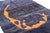 Abstract Hand-Knotted Moroccan Wool Rug | 9'11" X 6'8" | One of a Kind For Sale - Image 6 of 8