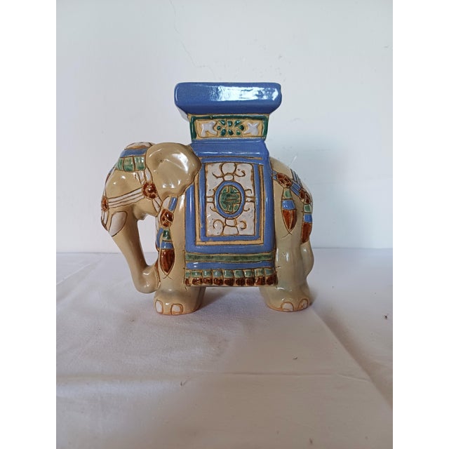 Vintage Garden Plant Stand in Ceramic, 1960, Set of 3 For Sale - Image 3 of 8