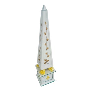 Italian Ceramic Obelisk For Sale