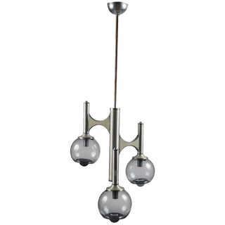 Space Age Three-Light Chandelier in the style of Mazzega For Sale
