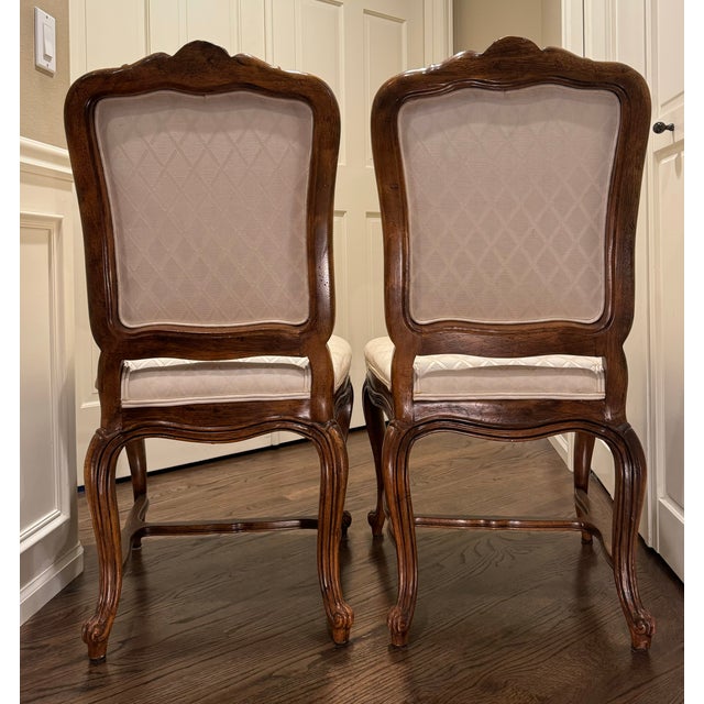 Vintage Louis XV Style French Dining Chairs Attributed to Drexel - Set of 2 For Sale In Seattle - Image 6 of 7