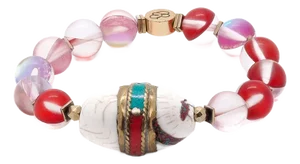 Red Cat Eye Beaded Mystic Bracelet