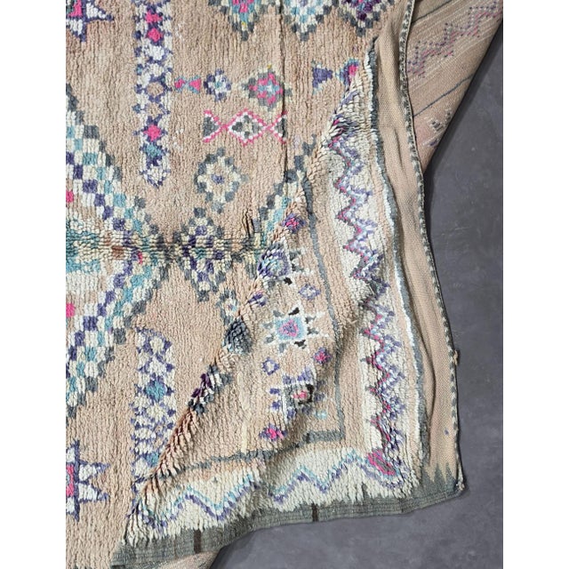 Vintage Boujad Moroccan Rug - 10.5 X 6 Ft For Sale In Cleveland - Image 6 of 9