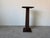 1970s Vintage Brutalist Metal Garden Pedestal With Embossed Top For Sale - Image 5 of 12