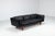 Mid-Century Modern Model V11 Sofa in Black Leather by Illum Wikkelsø for Holger Christiansen, Denmark, 1960s For Sale - Image 3 of 18