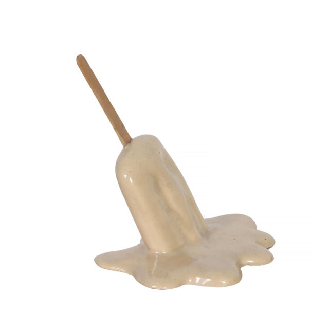 Realism Frozen Moments - Melting Vanilla Ice Cream, Resin Sculpture by Geoffrey Rose For Sale - Image 3 of 6