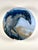 Food Today? by Calvin Lai | Oil on wood panel Bird perched on a surface with a blue background. For Sale