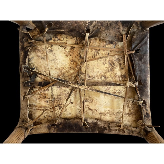 Late 19th Century Primitive American Ladder Back Chairs, Set of 4 For Sale - Image 11 of 12