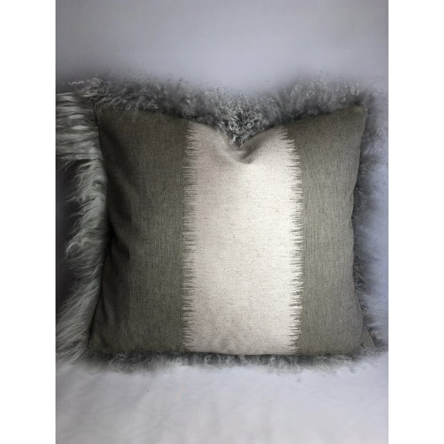 Contemporary Contemporary Cashmere Fur Pillow For Sale - Image 3 of 4