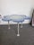 1990s Vintage Glas Italia Blue Daisy Flower Glass Table For Sale - Image 10 of 10