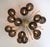 Brown 21st Century Mezzo Satin Brass Smoky Murano Flush Mount by Fabio LTD For Sale - Image 8 of 9