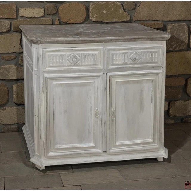 French 18th Century Country French Louis XVI Painted Buffet For Sale - Image 3 of 15