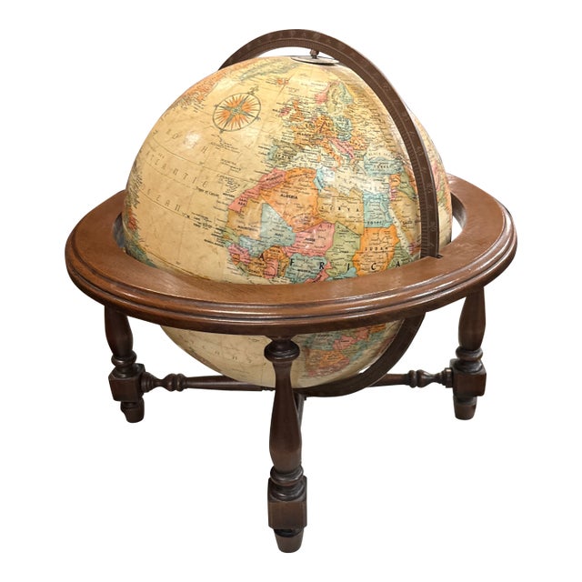 Mid 20th Century Desk Top Globe by Replogle Globes | Chairish