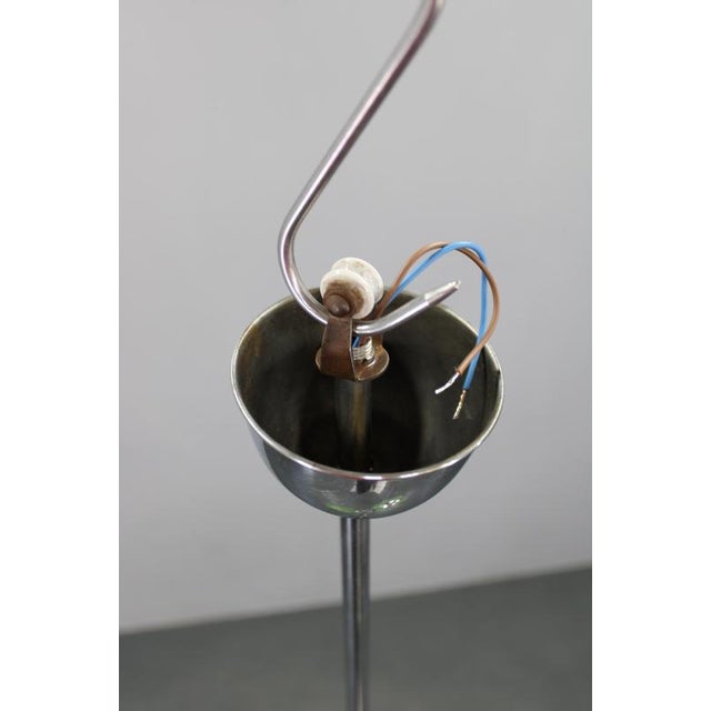 Art Deco Chandelier with Green Glass Shades, Czechoslovakia, 1930s For Sale - Image 9 of 14