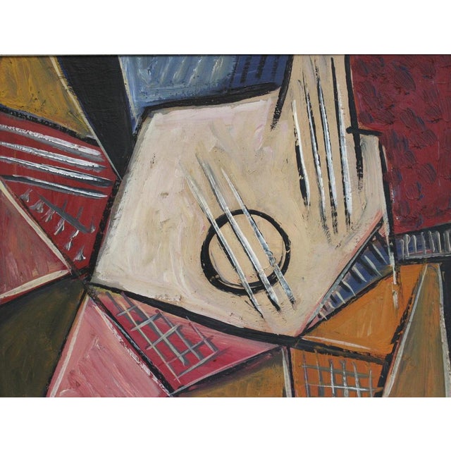 Postwar European Artist, The Vanguard Series Nr. XXVII Abstract Composition, 1950s-1970s, Oil on Board, Framed, in None...