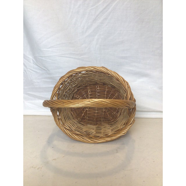 Shabby Chic Vintage Easter Basket For Sale - Image 3 of 6