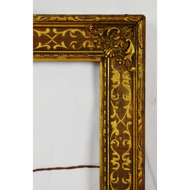 Antique Gold Gilt Wood Frame W/ Ribbon Topper Chairish