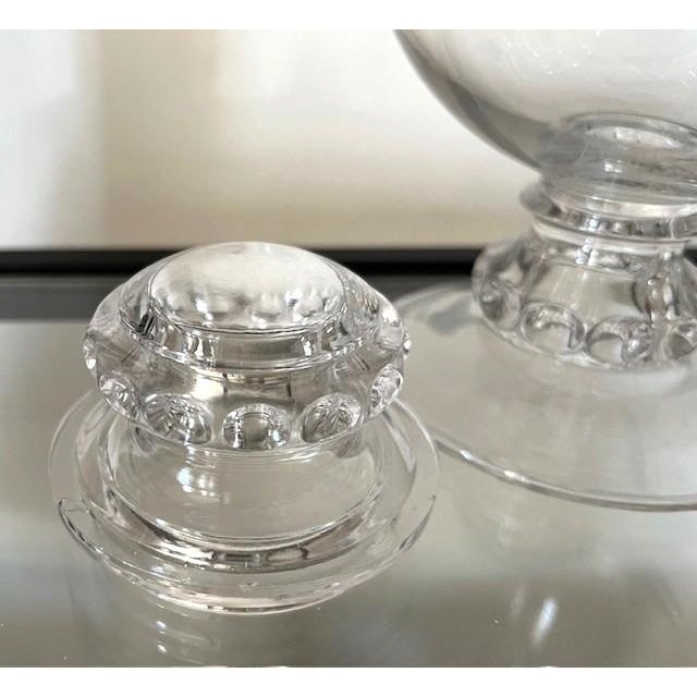 Vintage Tiffin Early 20th Century Apothecary/Candy Jar With Bubble Top For Sale - Image 4 of 6