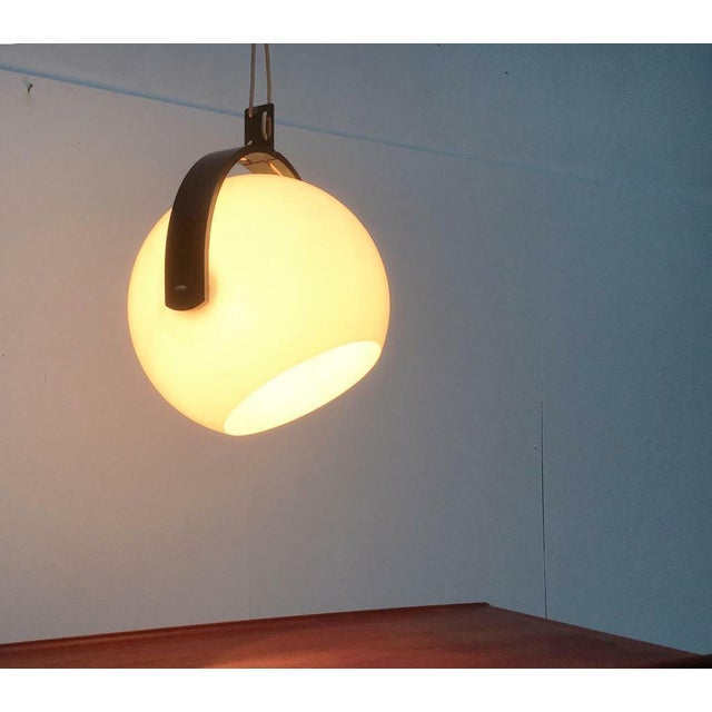 Mid-Century Modern Mid-Century Swiss Space Age Plastic & Plywood Pendant Lamp from Temde, 1960s For Sale - Image 3 of 18
