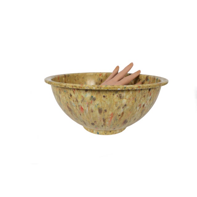 Goldenrod Melamine Confetti Mixing Bowls by Texas Ware For Sale - Image 8 of 8
