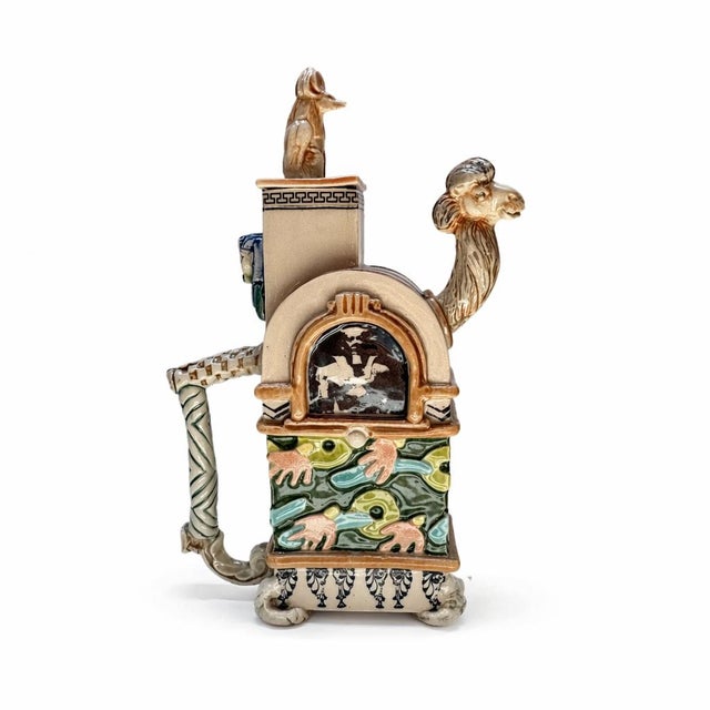 Camel Head with Egyptian Imagery Teapot blends function, storytelling, and cultural inspiration into a whimsical ceramic...