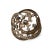 Make a statement with this 18K white gold cocktail ring featuring 1.9 ct white & brown diamonds, 0.4 ct aquamarines, and...