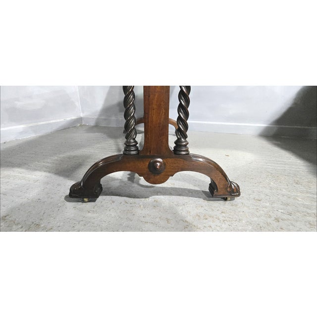 Regency Rosewood Library Writing Table, 1810 For Sale - Image 10 of 14