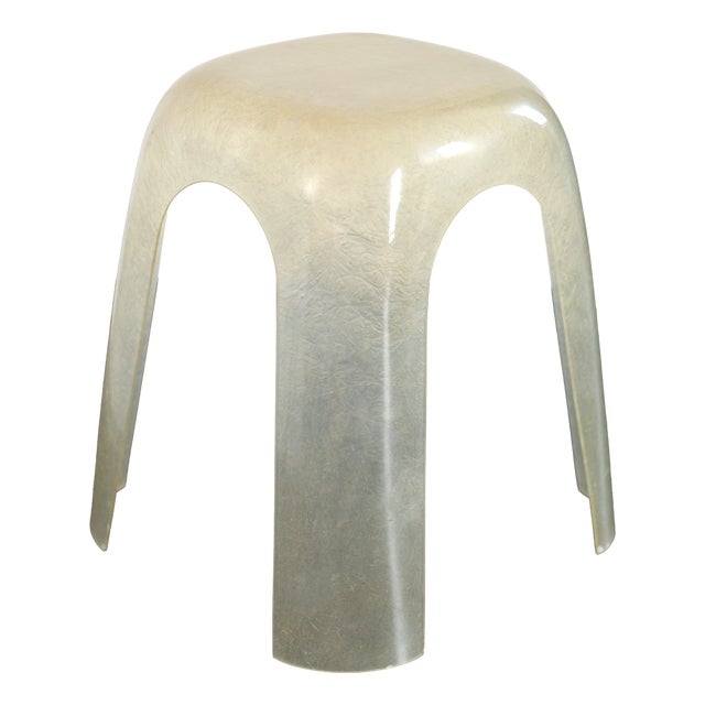 Vintage Space Age Resin Stool, 1970s For Sale