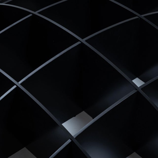 Black Convex Black Wall Shelf Tyco by Manfredo Massironi for Nikol International, 1970s For Sale - Image 8 of 10