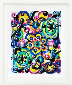 Kenny Scharf, Energala (Framed Hand Signed Archival Pigment Print), 2024