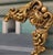 Bassett Large Basset Vintage Hollywood Regency Rococo Frameless Mirror With Gilt Floral Mounts For Sale - Image 4 of 5