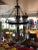 This is an antique glass lantern that has been restored and newly wired. It has all the original metal banding and small...
