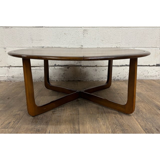 Vintage Mid Century Modern MCM Round Coffee Table For Sale - Image 11 of 16