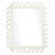 Fleur Home Audubon Rectangle Mirror in Swiss Coffee, 33x43 For Sale