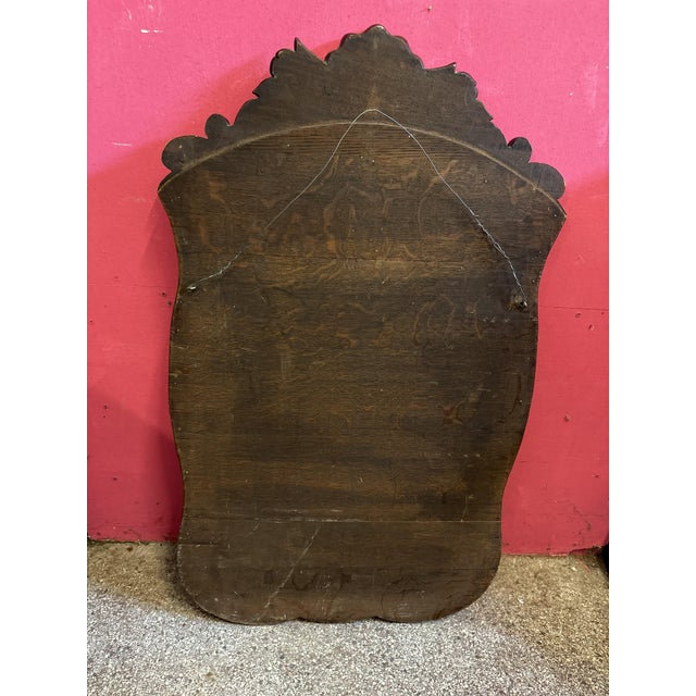 Antique Mirror in Wooden Frame, 1890s For Sale - Image 6 of 7