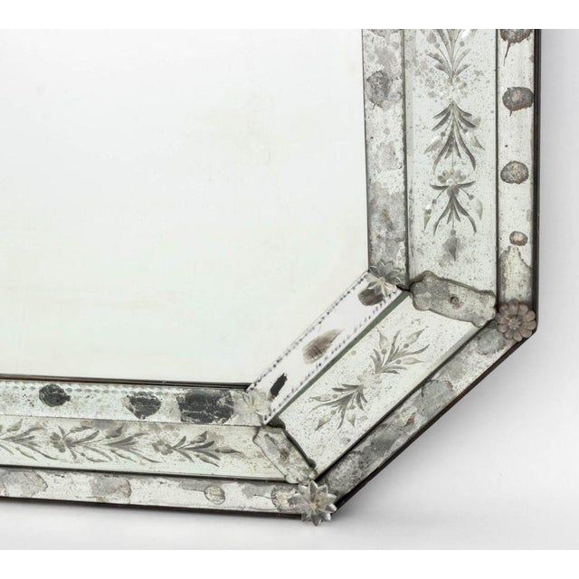 Venetian Glass Overmantel Mirror For Sale - Image 4 of 7