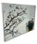Large Contemporary Abstract Floral Painting on Canvas in Silver Frame, White Blossoms Still Life For Sale - Image 4 of 9