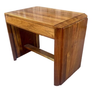 Vintage Art Deco Vanity Stool For Sale