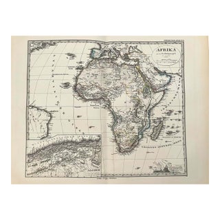 1877 Stieler Map of Africa For Sale