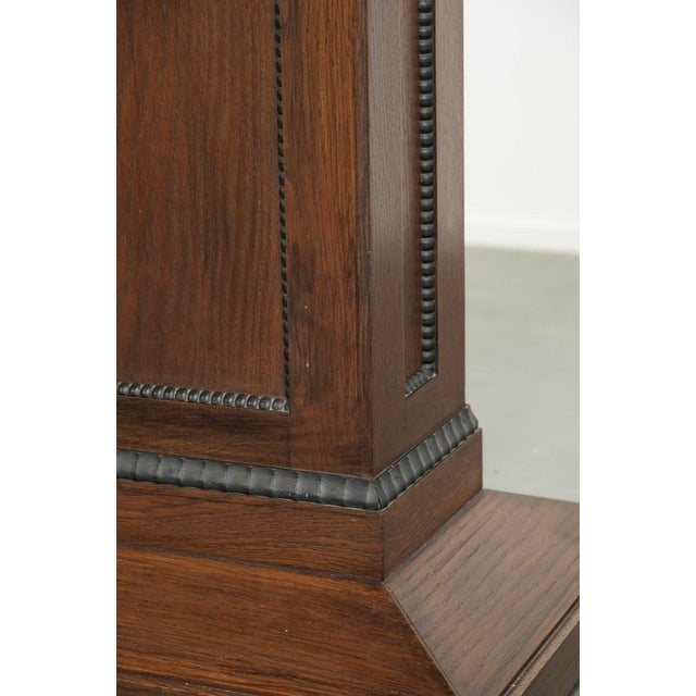 Dutch Oak Side Table/Center Table in Luxurious Amsterdam School Design with Exquisite Details For Sale - Image 11 of 13